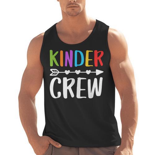 Kinder Crew Shirt Kindergarten Boy Girl Student Teacher Men Tank Top - teacherstshirts.com DE