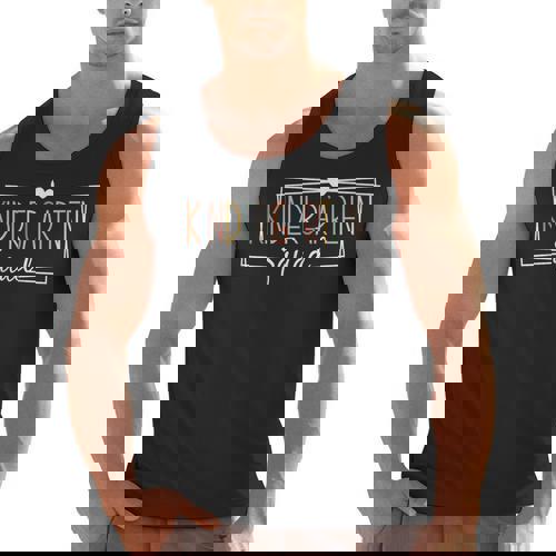 Kindergarten Squad Teachers Kids Kindergarten Back To School Men Tank Top - teacherstshirts.com