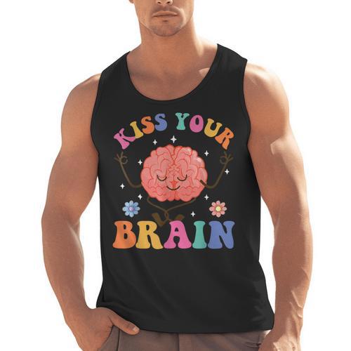 Kiss Your Brain Sped Teacher Appreciation Back To School Kid Men Tank Top - teacherstshirts.com