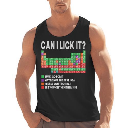 Can I Lick It Periodic Table Science Teacher Boy And Girls Men Tank Top - teacherstshirts.com