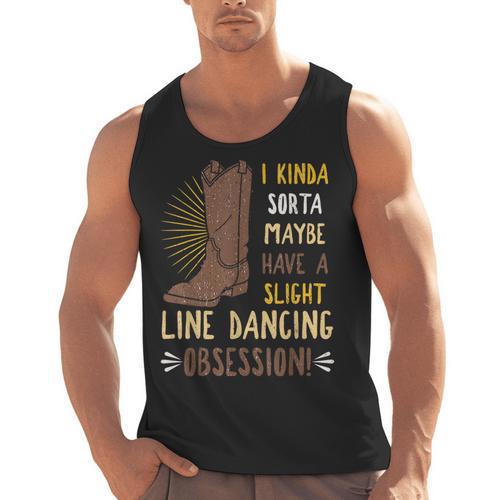 Line Dancing Choreographed Group Dancer Dance Teacher Men Tank Top - teacherstshirts.com CA
