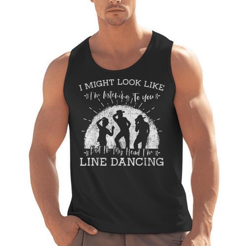 Line Dancing Choreographer Dance Teacher Group Performer Men Women Girls Kids Men Tank Top - teacherstshirts.com AU
