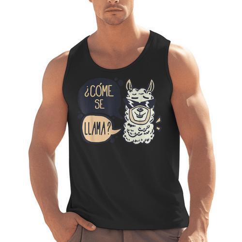 Llama Shirt English Teacher School Student ESL Joke Men Tank Top - teacherstshirts.com DE