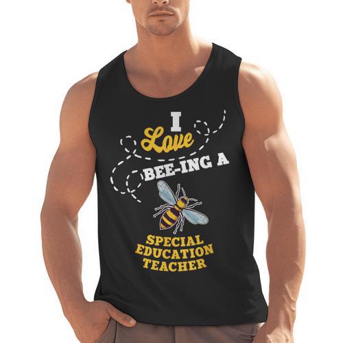 I Love Bee-Ing A Special Education Teacher Honey Bee Job For Men Women Men Tank Top - teacherstshirts.com