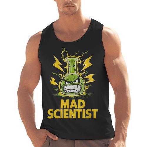 Mad Scientist Kids Youth Adult Science Teacher Chemistry Men Tank Top - teacherstshirts.com AU