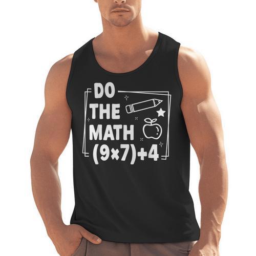 Do The Math 67 Meme PEMDAS Elementary Teacher Joke Men Tank Top - teacherstshirts.com