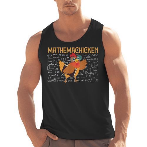 Math Nerd The Mathemachicken a Math Teacher Men Tank Top - teacherstshirts.com