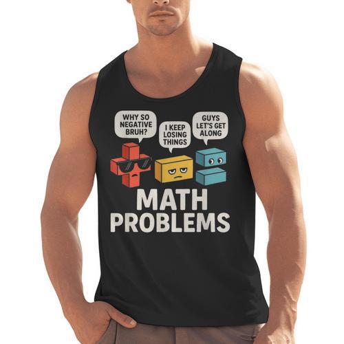 Math Problems Symbols Teacher Back To School Girl Boy Men Tank Top - teacherstshirts.com AU