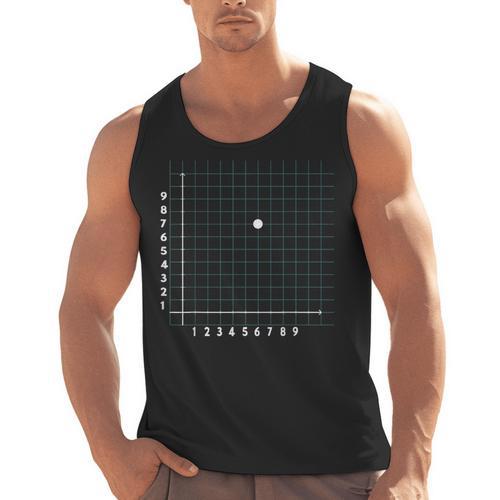 Math Teacher 67 Cartesian Grid Point Humor Men Tank Top - teacherstshirts.com
