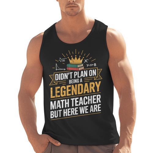 Math Teacher For Algebra Lovers Mathematics Men Tank Top - teacherstshirts.com AU