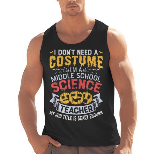 Middle School Science Teacher Halloween Costume For Men Women Men Tank Top - teacherstshirts.com AU