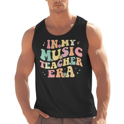 In My Music Teacher Era Retro Back To School Musician Band Men Women Men Tank Top - teacherstshirts.com UK