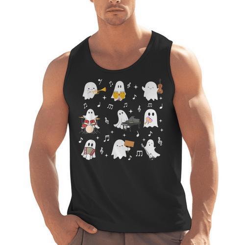 Music Teacher Halloween Music Teacher Education Men Tank Top - teacherstshirts.com AU