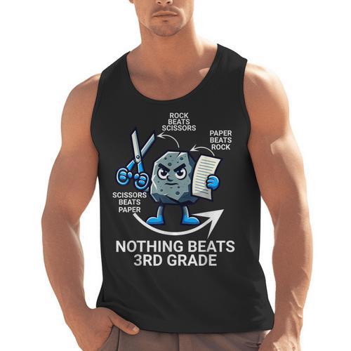 Nothing Beats 3rd Grade Back To School Kids Teachers Men Tank Top - teacherstshirts.com
