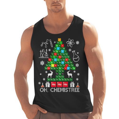 Oh Chemistree Scientist Chemical Christmas Xmas Teacher Men Tank Top - teacherstshirts.com