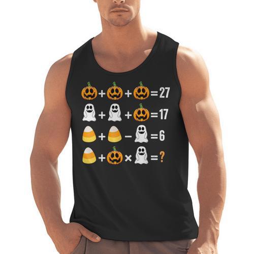 Order Of Operations Quiz Pumpkin Halloween Math Teacher Men Tank Top - teacherstshirts.com
