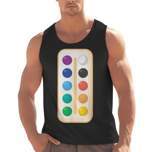 Paint Palette ArtSet Halloween Costume For Teachers Students For Men Women Kids Men Tank Top - teacherstshirts.com