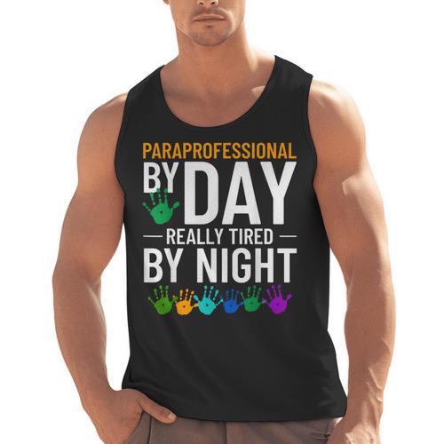 Paraprofessional Educator Teacher Para Classroom Assistant Men Tank Top - teacherstshirts.com UK
