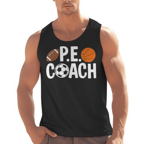 PE Gym Teacher Quotes School Class Instructor And Coach Men Tank Top - teacherstshirts.com UK