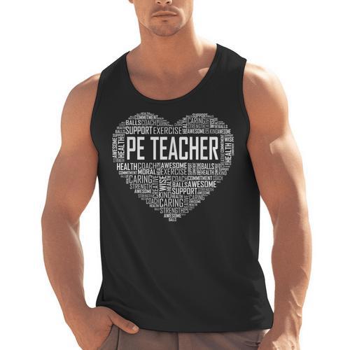 PE Physical Education Teacher PEAppreciation Coach Men Tank Top - teacherstshirts.com AU