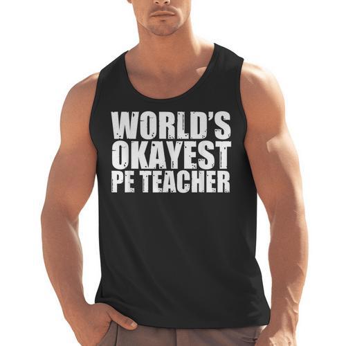 PE Teacher Men Tank Top - teacherstshirts.com AU