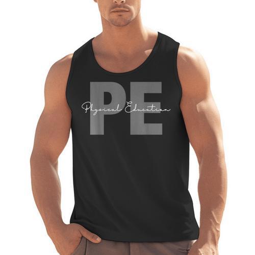 Physical Education PE Teacher Phys Ed Student Grad Men Tank Top - teacherstshirts.com