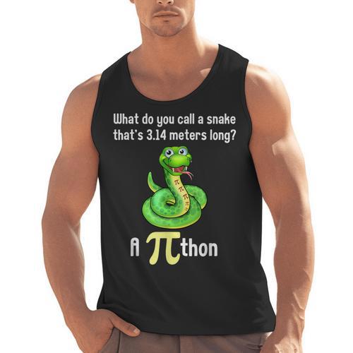 Pi Day Puns Pithon Math Teacher Jokes Women Men Kids Men Tank Top - teacherstshirts.com CA