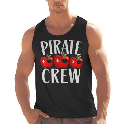 Pirate Crew Pirate Teacher Team Squad Talk Like A Pirate Day For Men Women Kids Men Tank Top - teacherstshirts.com DE