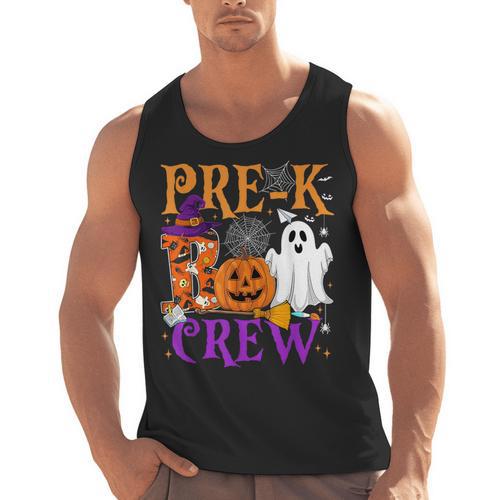 Pre-K Boo Crew Teacher Student Halloween Costume Men Tank Top - teacherstshirts.com AU