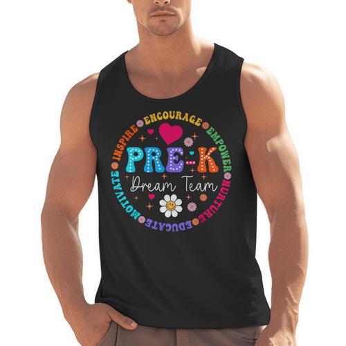 Pre K Dream Team Back To School Boys First Day Teacher Men Tank Top - teacherstshirts.com