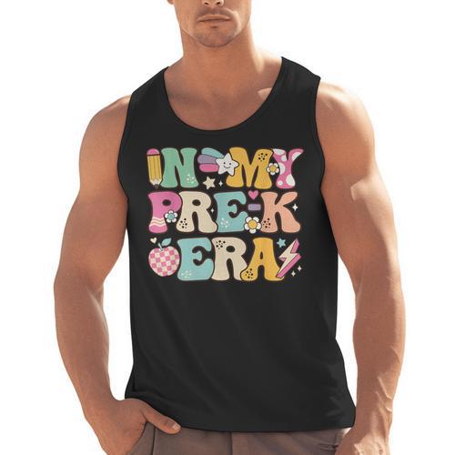 In My Pre-K Era Girl Back To School Cute PreSchool Teacher Men Tank Top - teacherstshirts.com CA