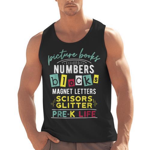 Pre-K Life Preschool Teacher Tees Men Women T-Shirt Men Tank Top - teacherstshirts.com CA
