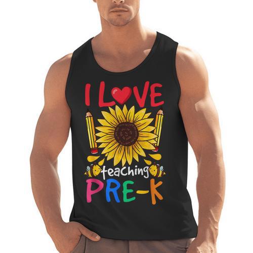 Pre School Teacher Pre-K Teacher Men Tank Top - teacherstshirts.com