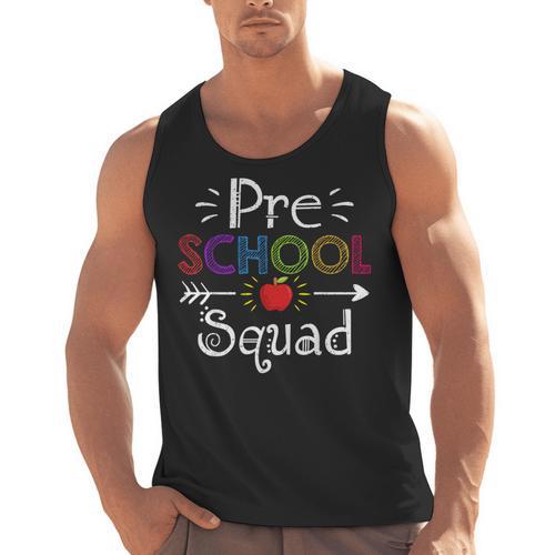 Preschool Squad Preschool Teacher Student Men Tank Top - teacherstshirts.com AU