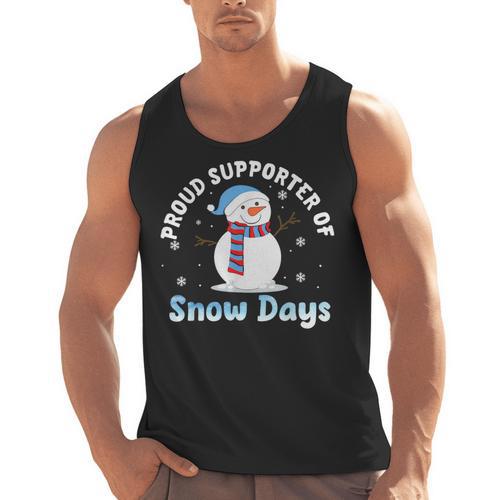 Proud Supporter Of Snow Days Teacher Men Tank Top - teacherstshirts.com AU
