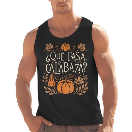 Que Pasa Calabaza Shirt Spanish Teacher Men Tank Top - teacherstshirts.com DE
