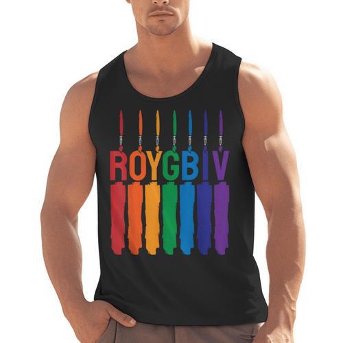 Rainbow Roygbiv Kids Artist Costume Art Teacher Men Tank Top - teacherstshirts.com UK
