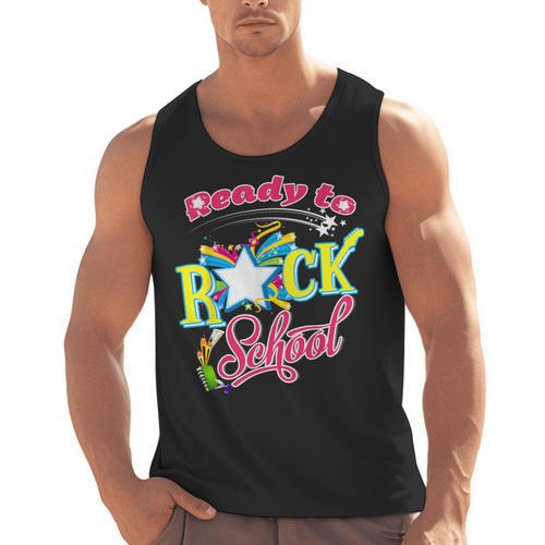 Ready To Rock School Shirt Students And Teachers Men Tank Top - teacherstshirts.com AU