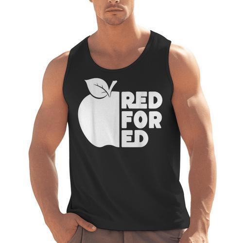 Red For Ed Teacher Support Public Education For Men Women Kids Men Tank Top - teacherstshirts.com