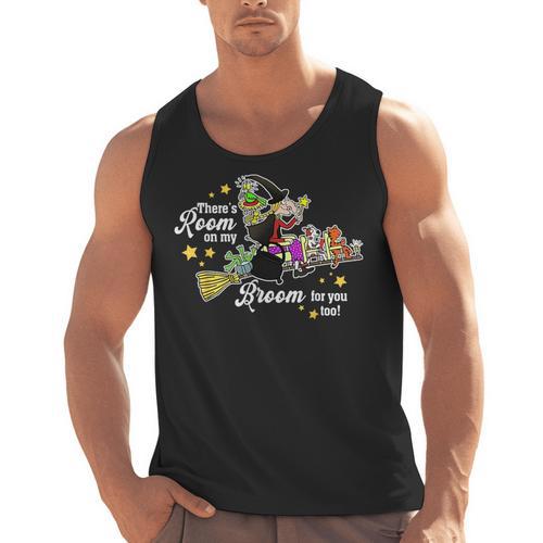 There's Room On My Broom For You Too Teacher Halloween Men Tank Top - teacherstshirts.com AU