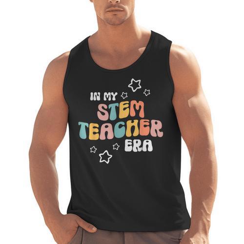 Retro Boho Math Science Professor In My STEM Teacher Era Men Tank Top - teacherstshirts.com CA