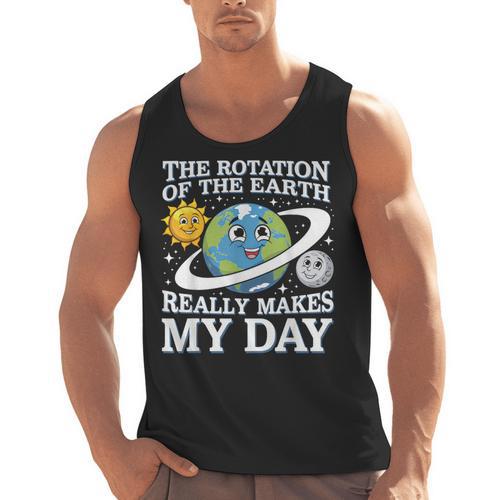 Rotation Of Earth Science Teacher Earth Day Men Women Men Tank Top - teacherstshirts.com