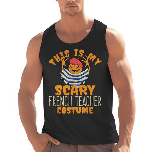 This Is My Scary French Teacher Costume Halloween Men Tank Top - teacherstshirts.com AU