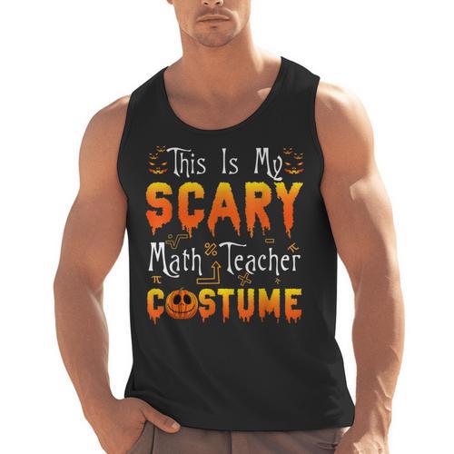 This Is My Scary Math Teacher Costume Halloween Men Tank Top - teacherstshirts.com CA