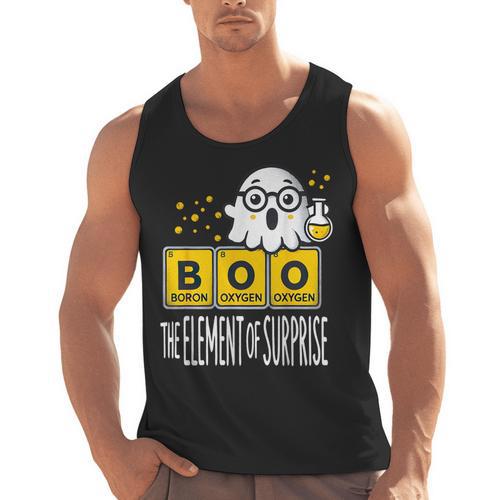 Science Teacher Halloween Elements Of Surprise Chemistry Men Tank Top - teacherstshirts.com UK