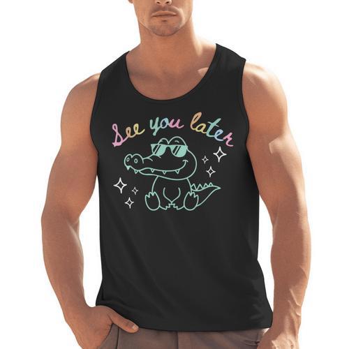 See You Later End Of School Alligator Teacher Appreciation Men Tank Top - teacherstshirts.com AU
