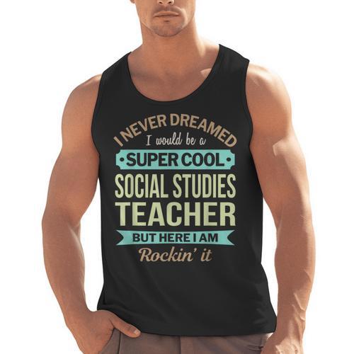 Social Studies Teacher Appreciation Men Women Men Tank Top - teacherstshirts.com