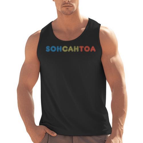 SOHCAHTOA Math For Teacher Student SOH CAH TOA Trig Men Tank Top - teacherstshirts.com AU