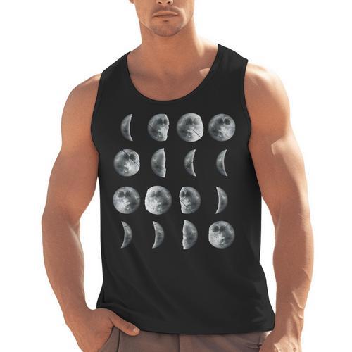 Space Science Student Teacher Leonard Moon Phases Men Women Kids Men Tank Top - teacherstshirts.com