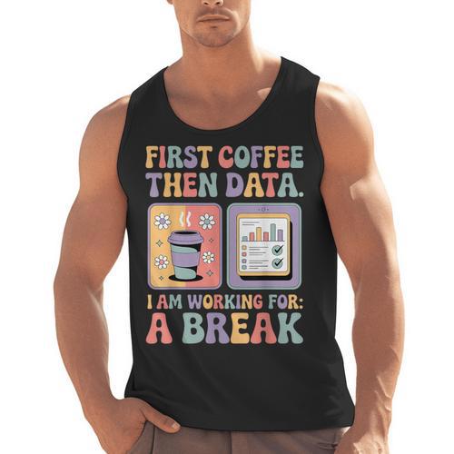 Special Education First Coffee Then Data Retro SPED Teacher Men Tank Top - teacherstshirts.com AU